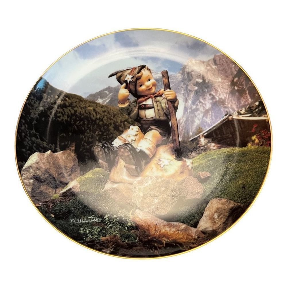 Danbury Mint Hummel "Autumn Outing" October Collector Plate new